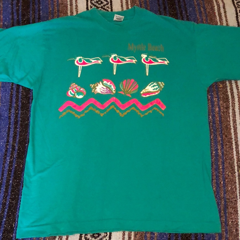 Vintage 90s Myrtle Beach Tourist Tee Shirt